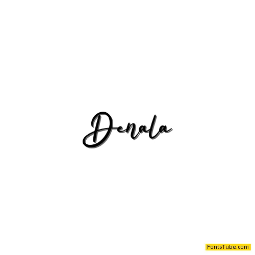 Denala - Personal Use Font