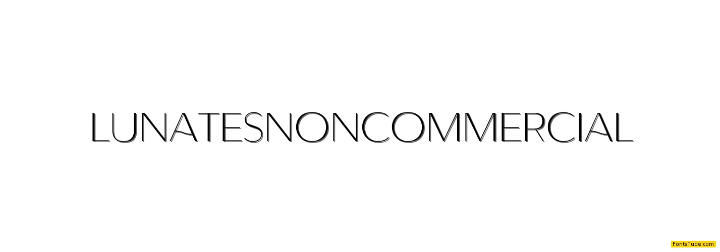LunatesNonCommercial Font