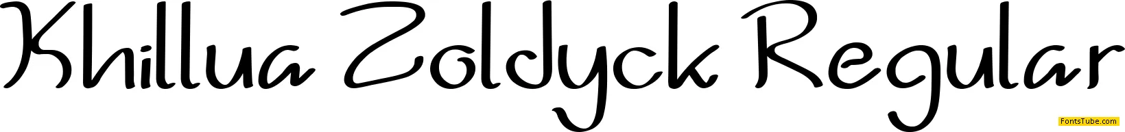 Khillua Zoldyck Font