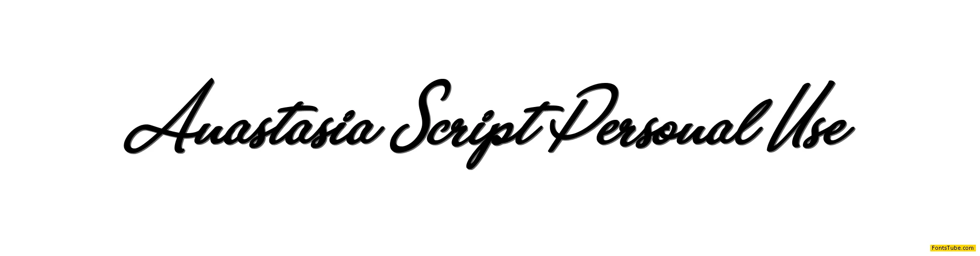 Anastasia Script Personal Use Font