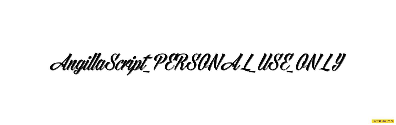Angilla Script PERSONAL USE Font