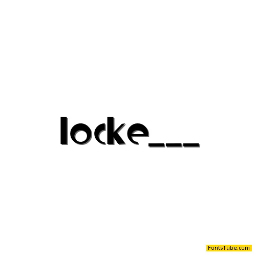 Locked Window Font