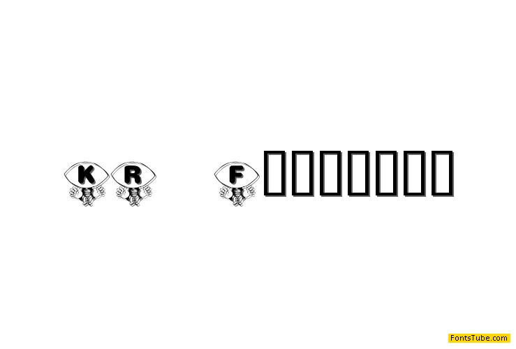KR Foo'ball Font