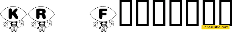 KR Foo'ball Font