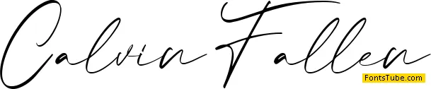 Calvin Fallen Font