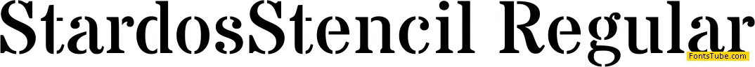 Stardos Stencil Font Family