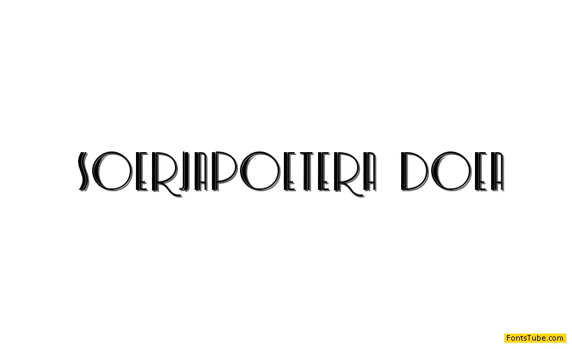 Soerjapoetera Doea Font