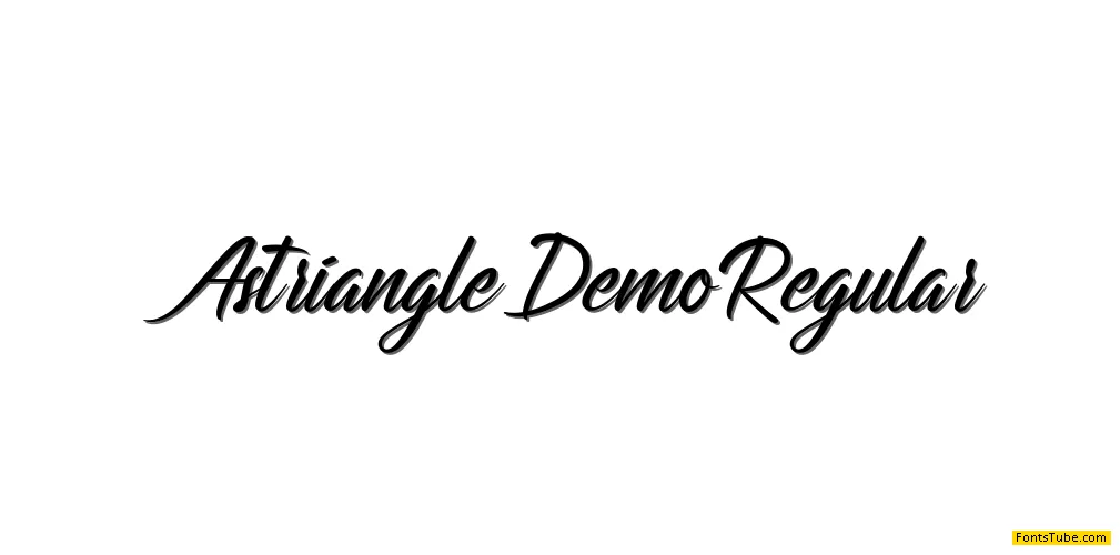 Astriangle Demo Font