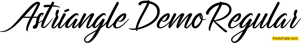 Astriangle Demo Font