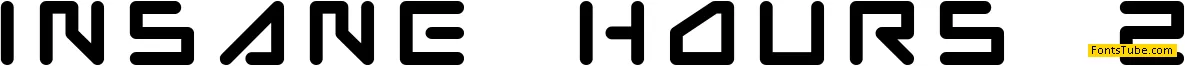 Insane hours 2 Font