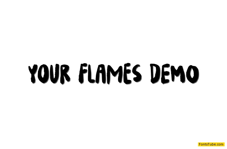 Your Flames DEMO Font