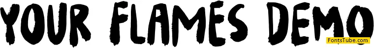 Your Flames DEMO Font