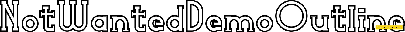 Not Wanted Demo Font Family