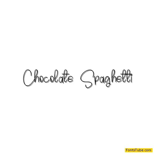 Chocolate Spaghetti
