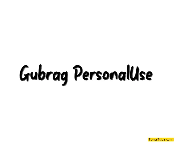 Gubrag Font