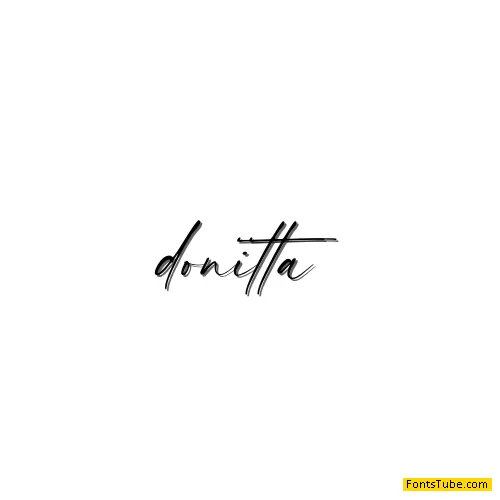 donitta - Personal Use Font