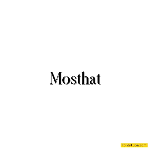 Mosthat Font