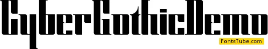 CyberGothic DEMO Font