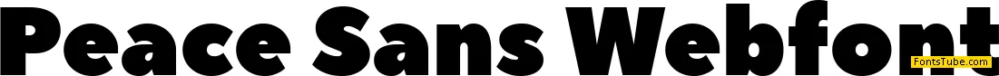 Peace Sans Font