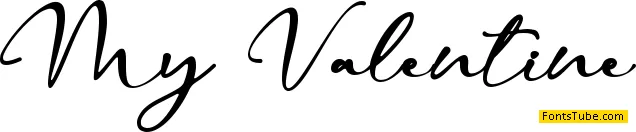 My Valentine - Personal Use Font