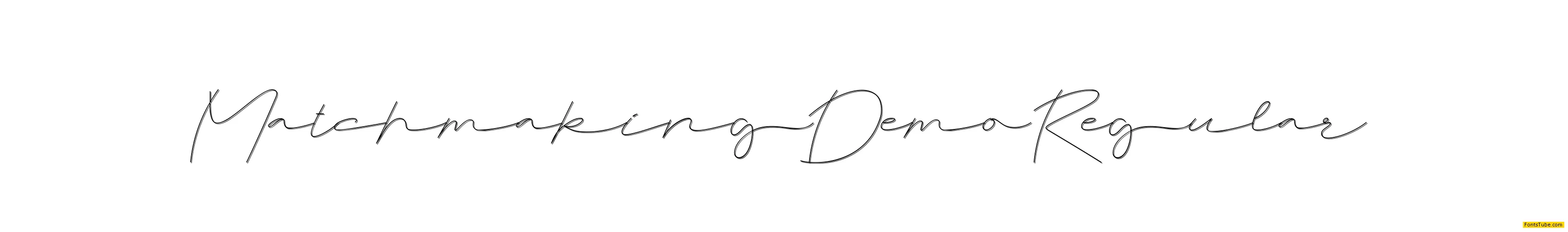 Matchmaking Demo Font