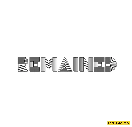 Remained Font Family