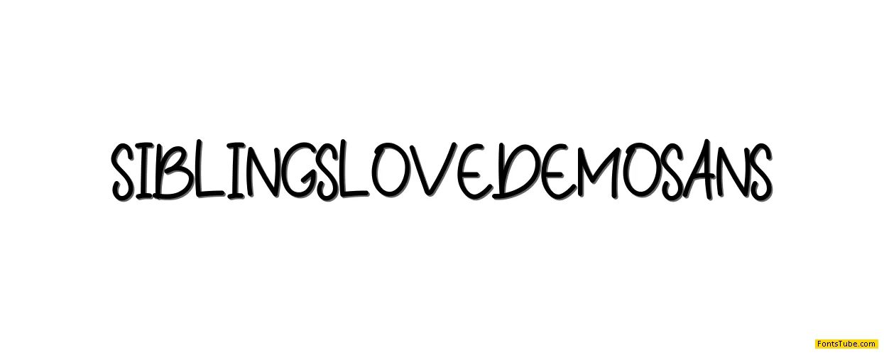 Siblings Love Demo Font Family