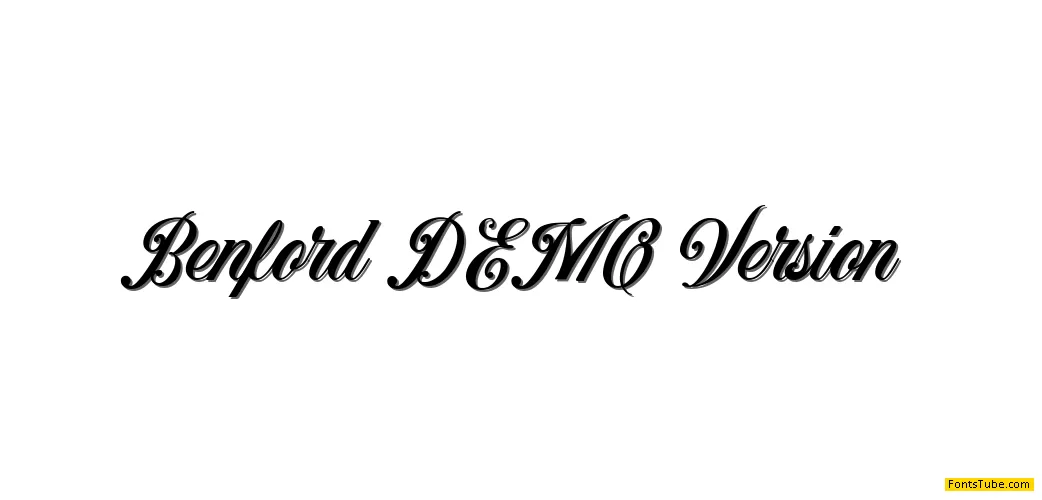 Benford DEMO Font