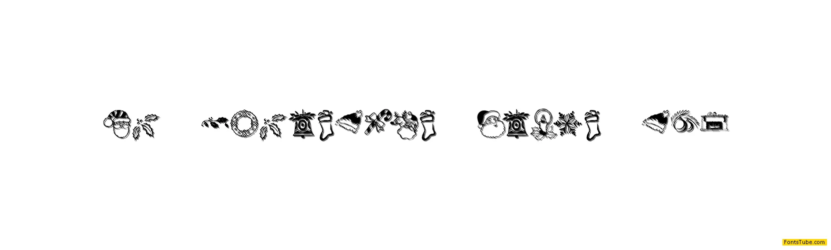 KR Christmas Dings Two Font