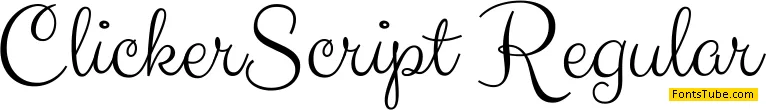 Clicker Script Font