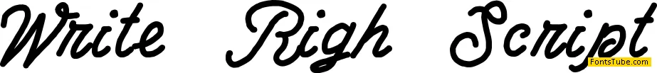 Write Righ Script Font