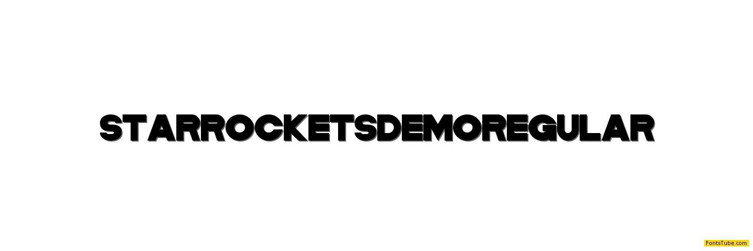 Star Rockets Demo Font