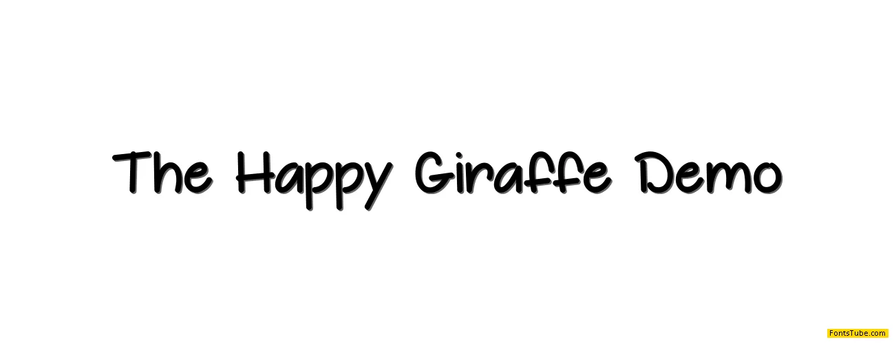 The Happy Giraffe Font
