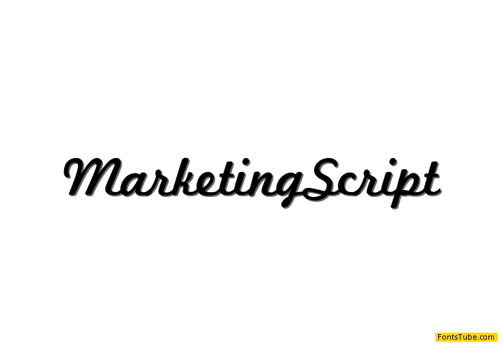Marketing Script Font Family