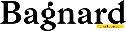Bagnard Font