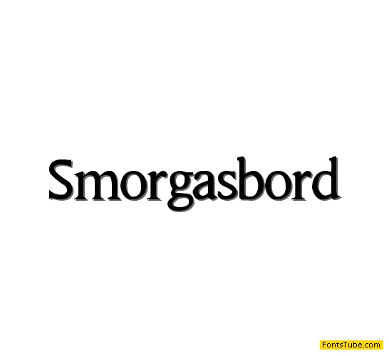 Smorgasbord Font