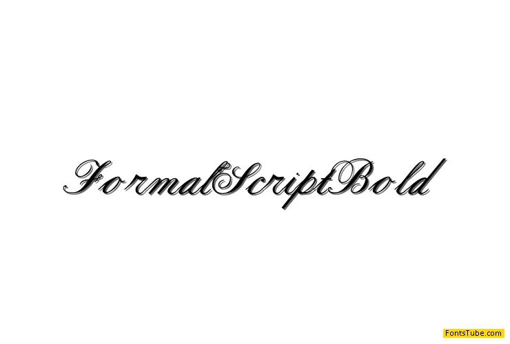 Formal Script Font Family