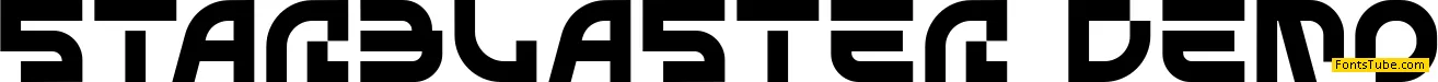 STARBLASTER demo Font
