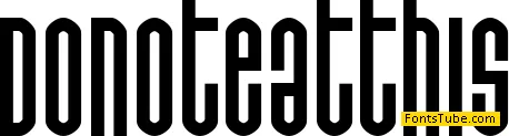 Do not eat this Font Family