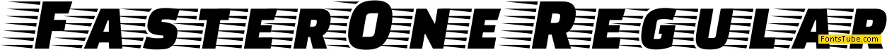 Faster One Font