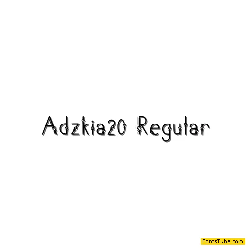Adzkia 20 Font