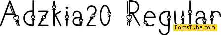 Adzkia 20 Font