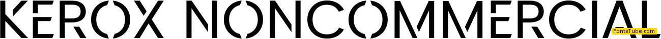 Kerox-NonCommercial Font