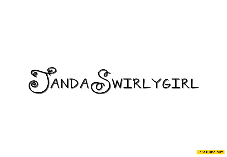 Janda Swirlygirl Font