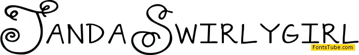 Janda Swirlygirl Font
