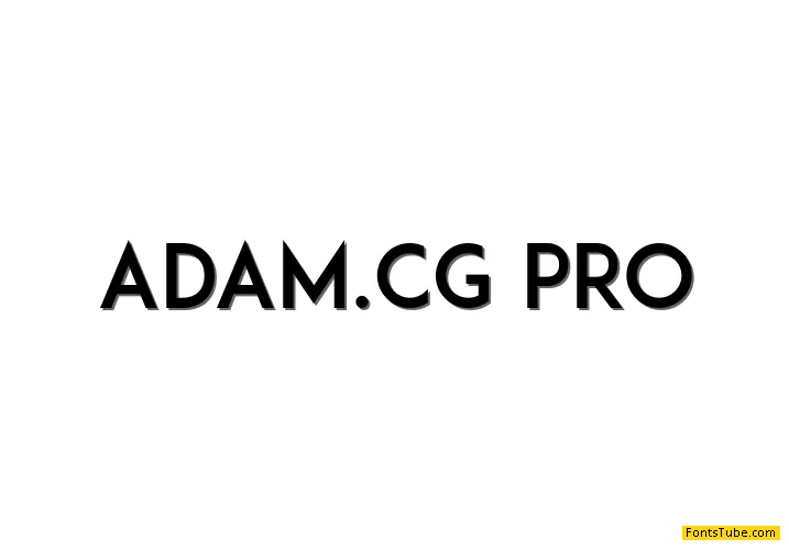 ADAM.CG PRO Font