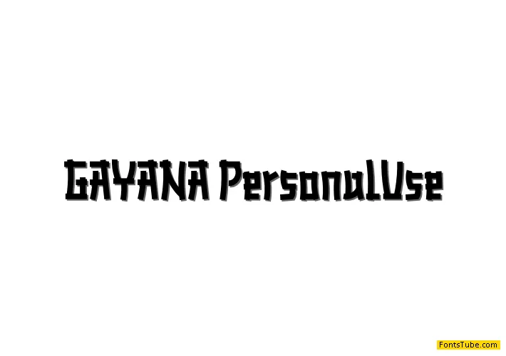 GAYANA Font