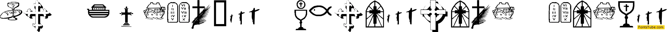 KR Lynda's Christian Dings Font