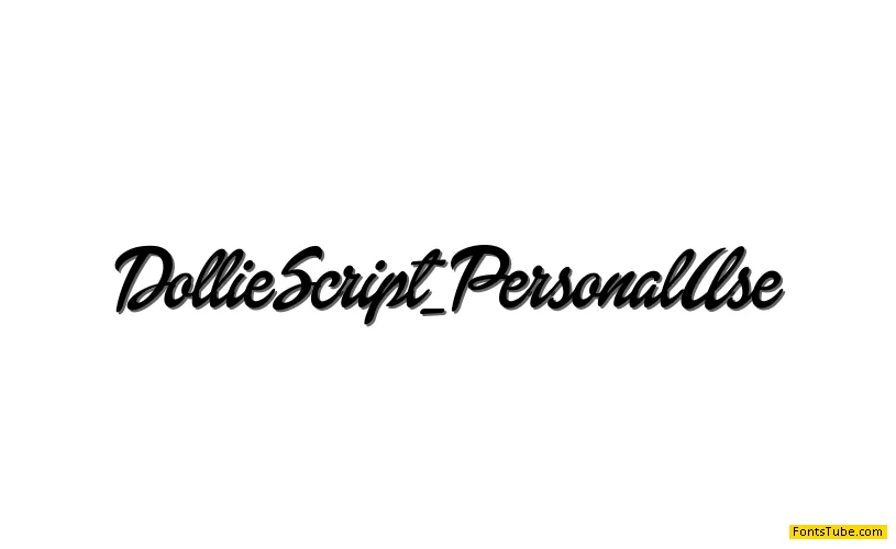 Dollie Script Personal Use Font