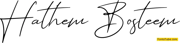 Hathem Bosteem FREE Font